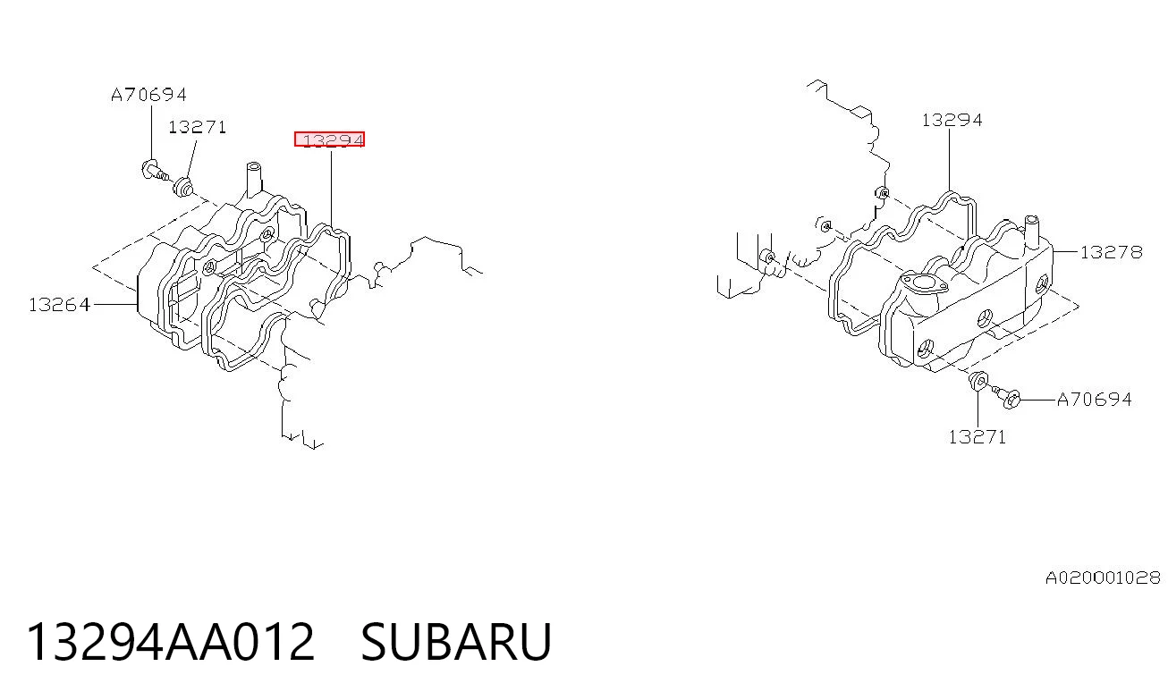 Junta de balancínes Subaru Forester II (2002-2007)