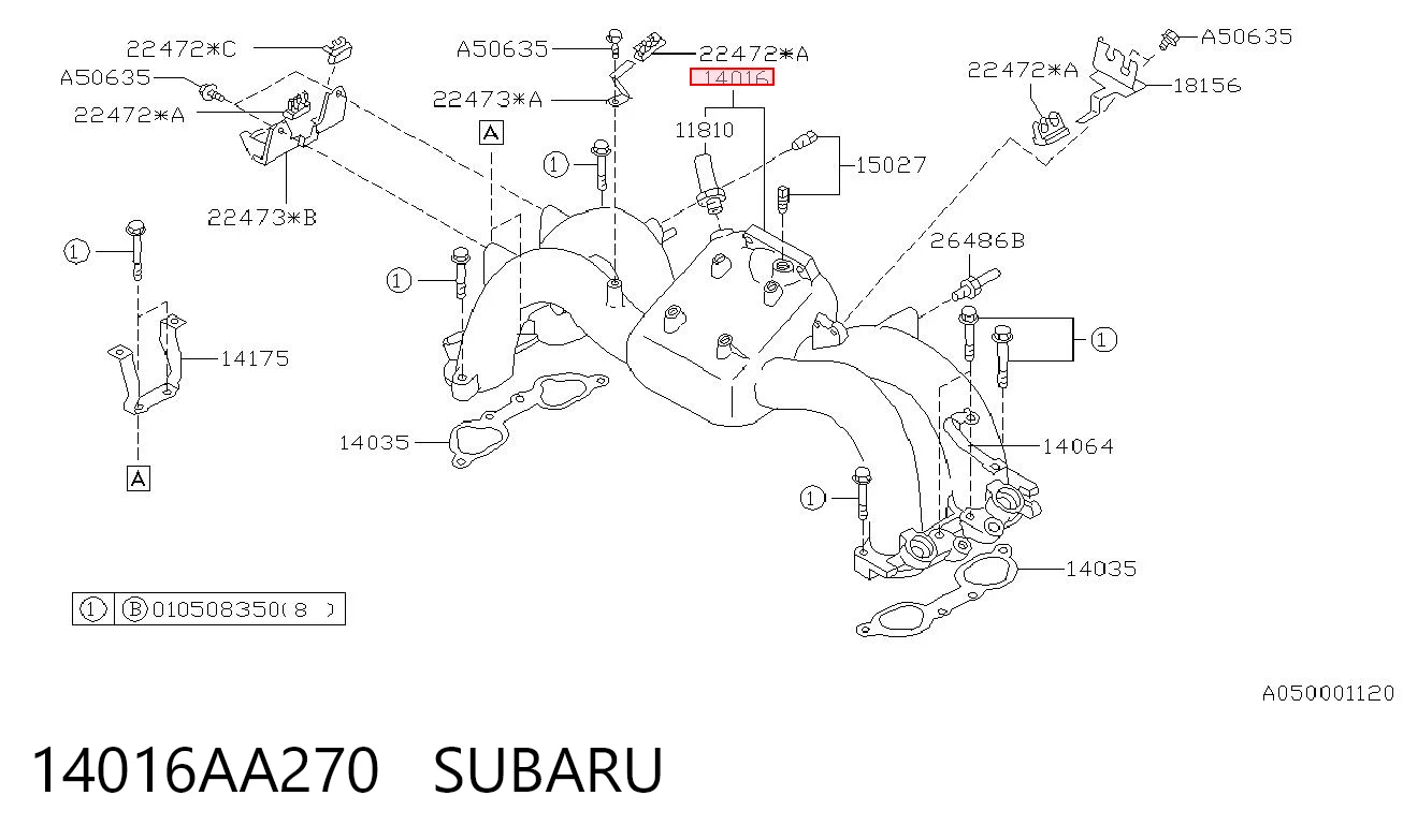 Comprar Colector de admisión Subaru Legacy II BD, BG a bajo precio