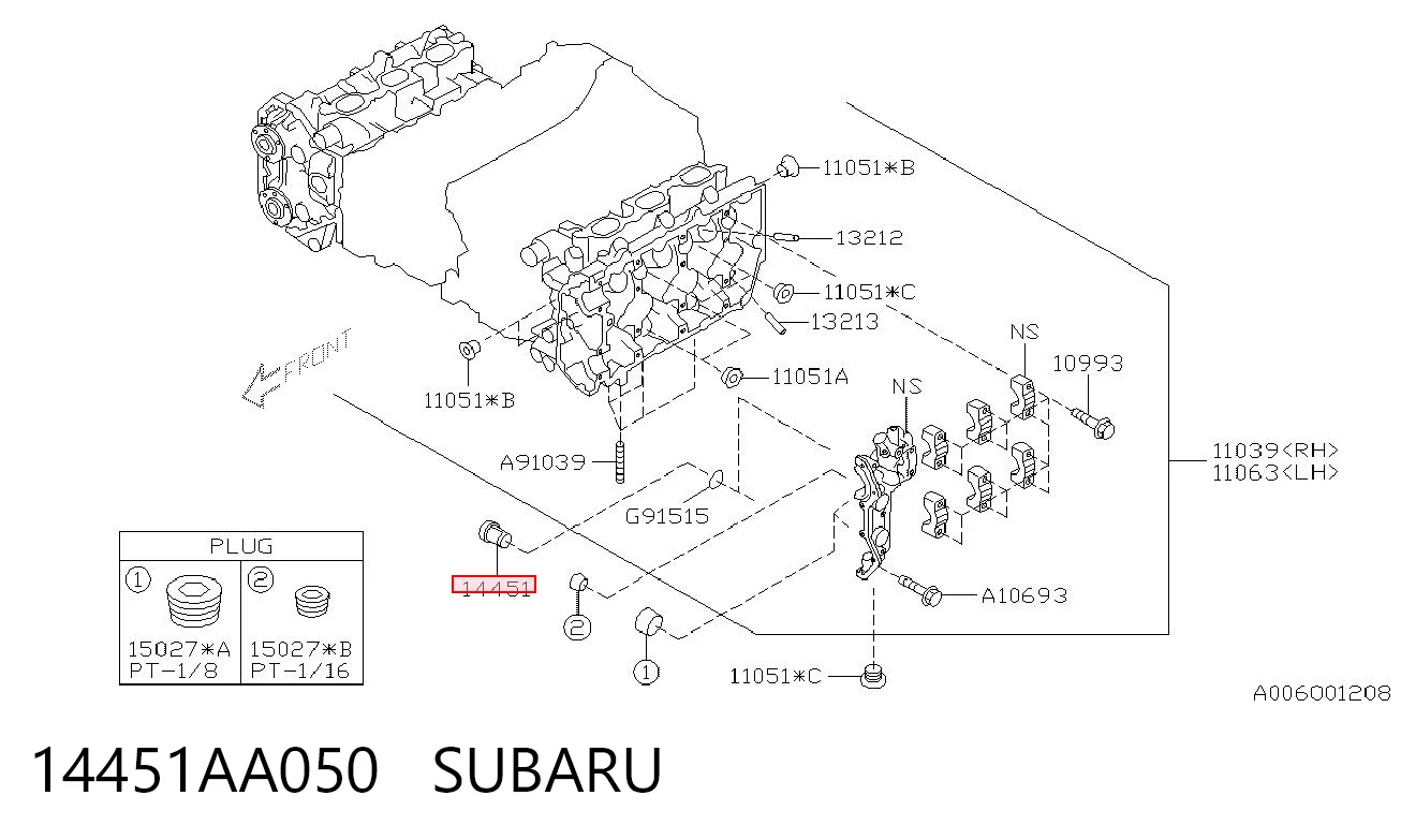 14451AA050 Subaru 