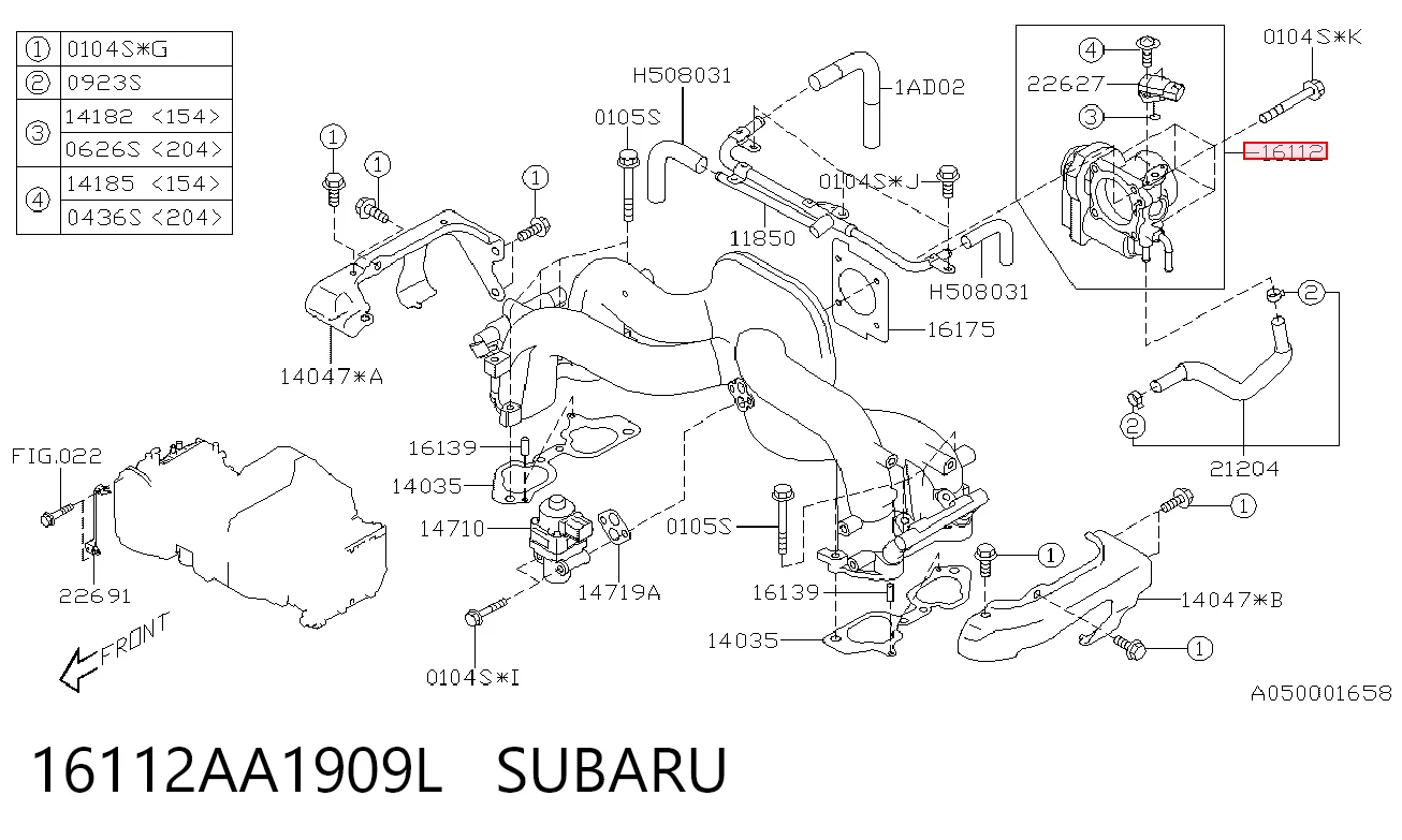 16112AA1909L Subaru