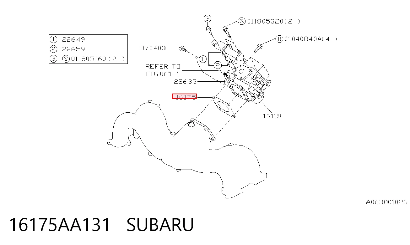 16175AA131 Subaru
