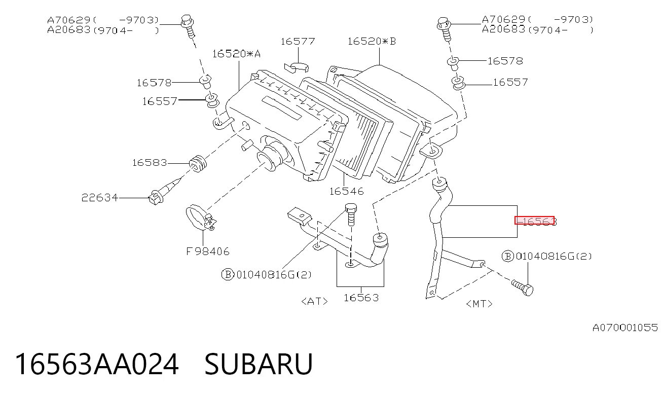 16563AA024 Subaru