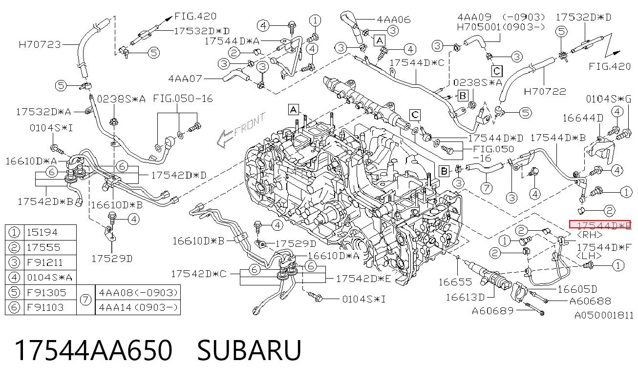 17544AA650 Subaru