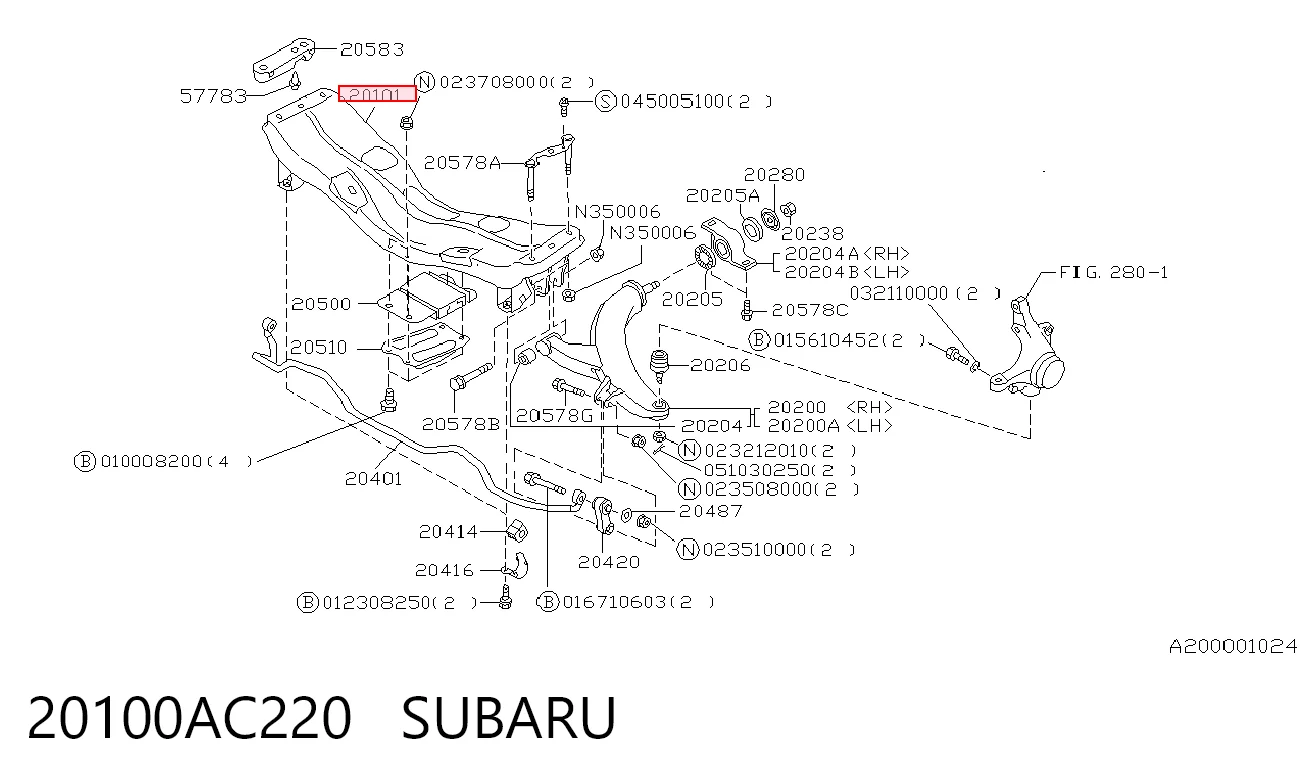 20100AC220 Subaru