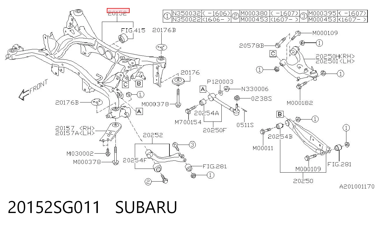20152SG011 Subaru