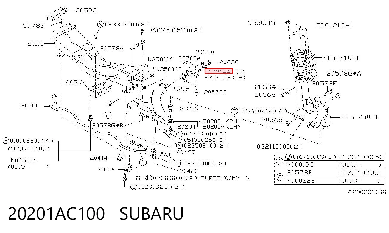 20201AC100 Subaru
