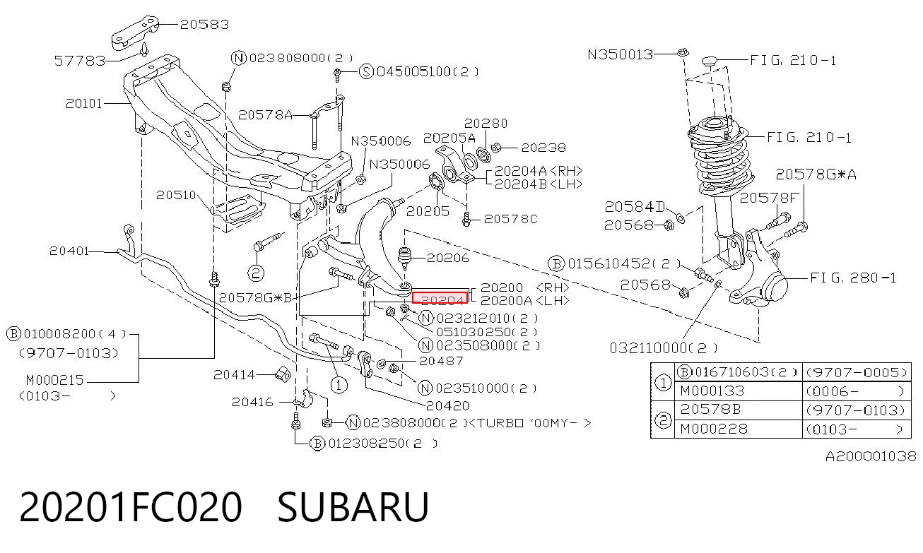 20201FC020 Subaru