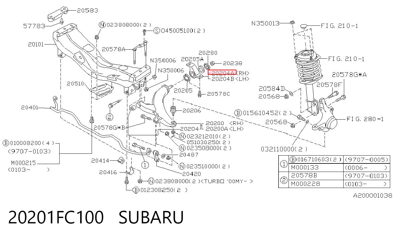 20201FC100 Subaru