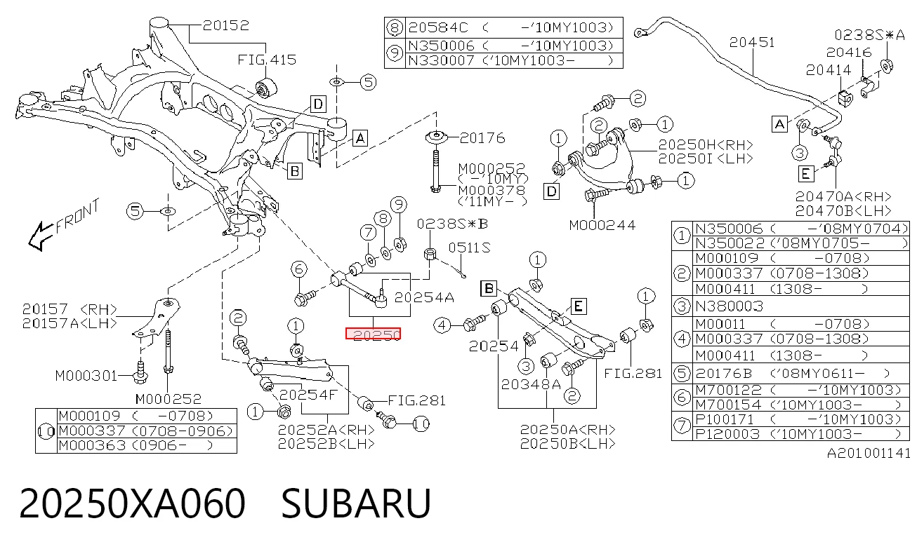20250XA060 Subaru