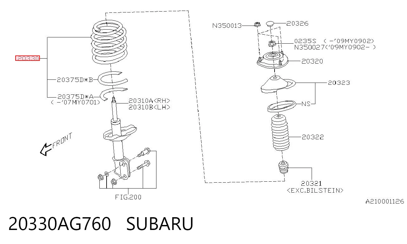 20330AG760 Subaru