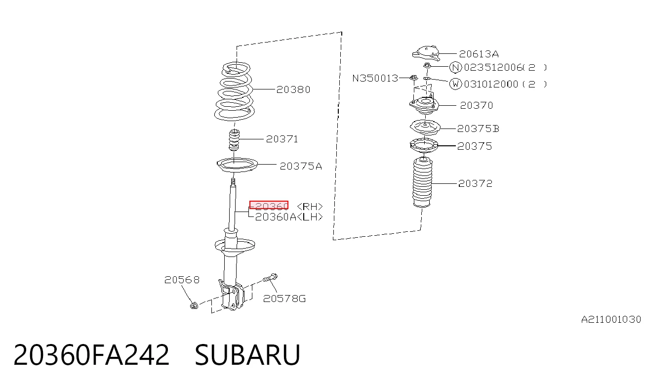 20360FA242 Subaru