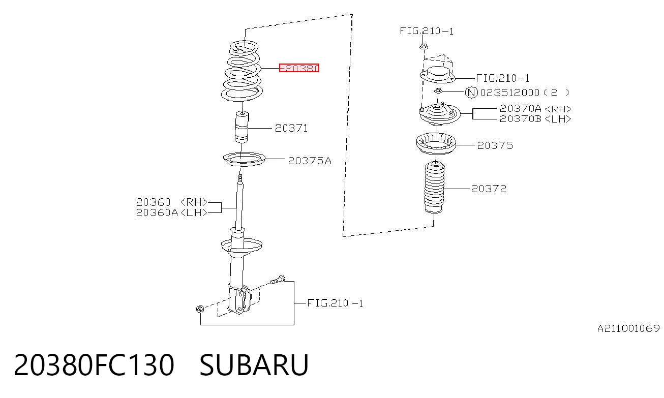 Comprar Muelle trasero Subaru Forester I S10, SF a bajo precio