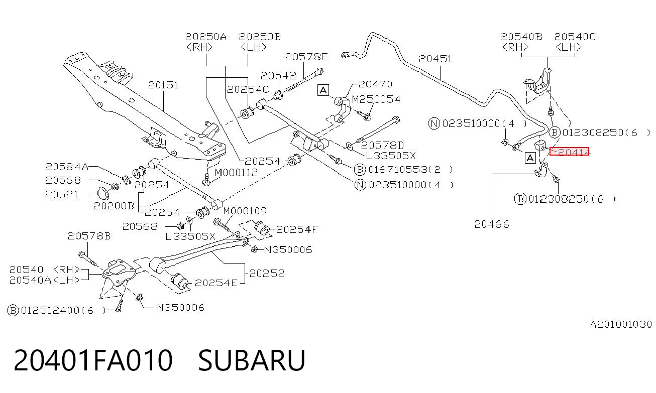 20401FA010 Subaru