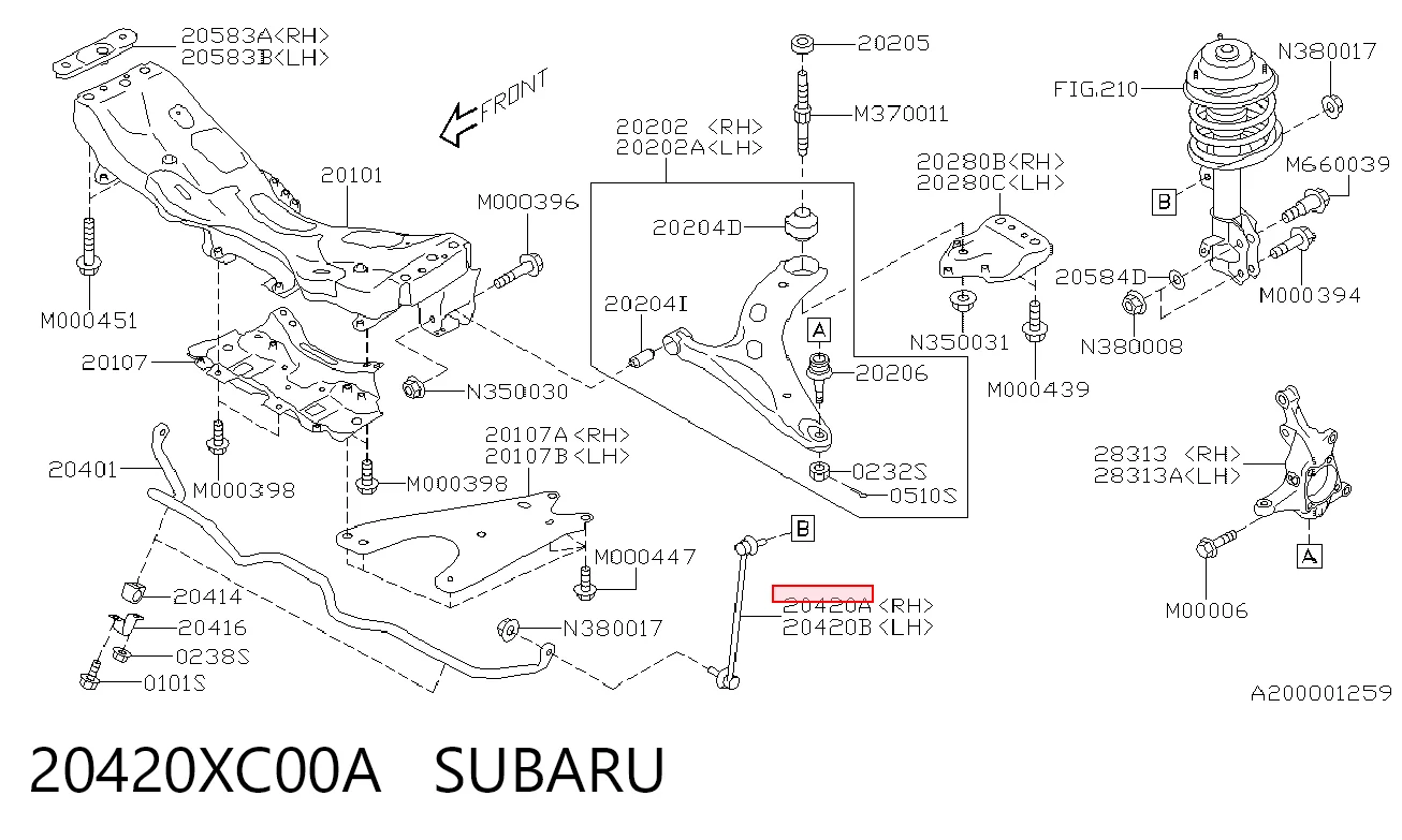 20420XC00A Subaru
