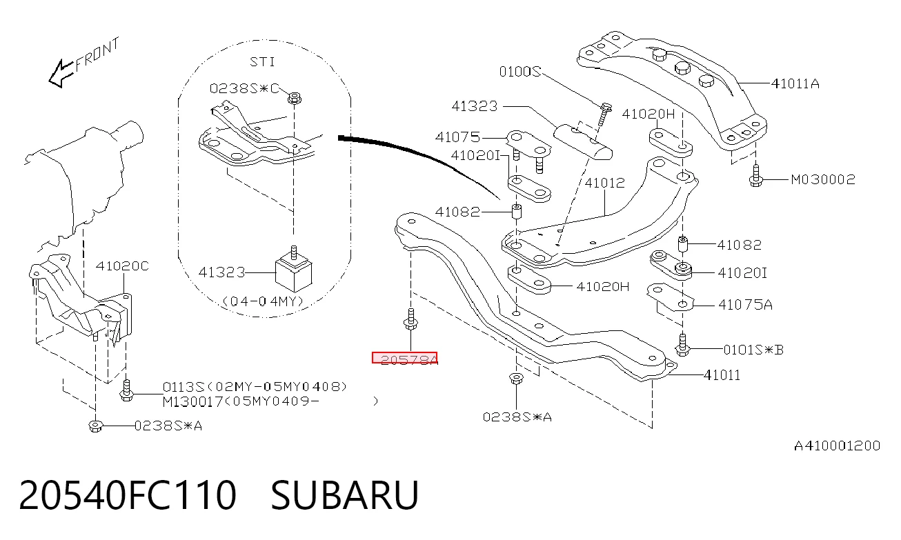 20540FC110 Subaru