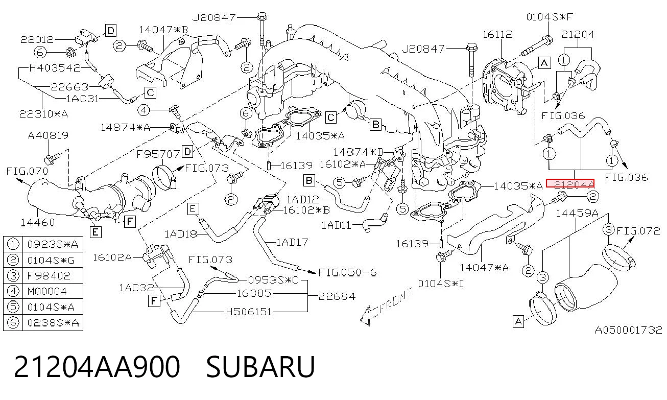 21204AA900 Subaru 