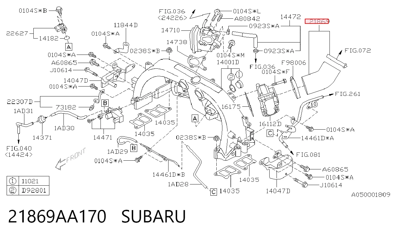 21869AA170 Subaru