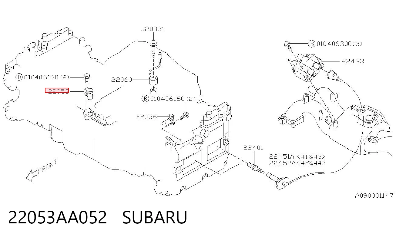 22053AA052 Subaru Sensor posición arbol de levas