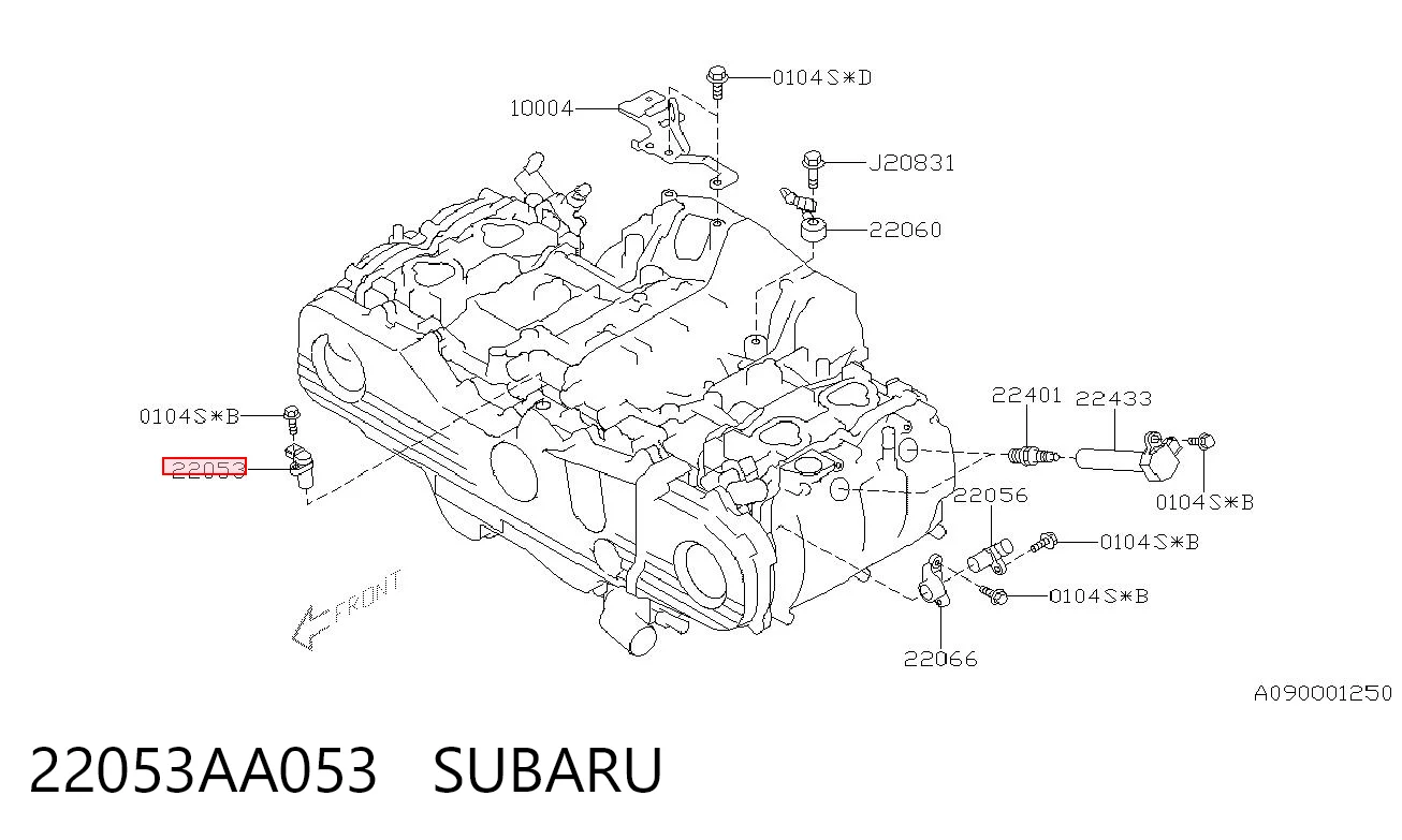 22053AA053 Subaru Sensor posición arbol de levas