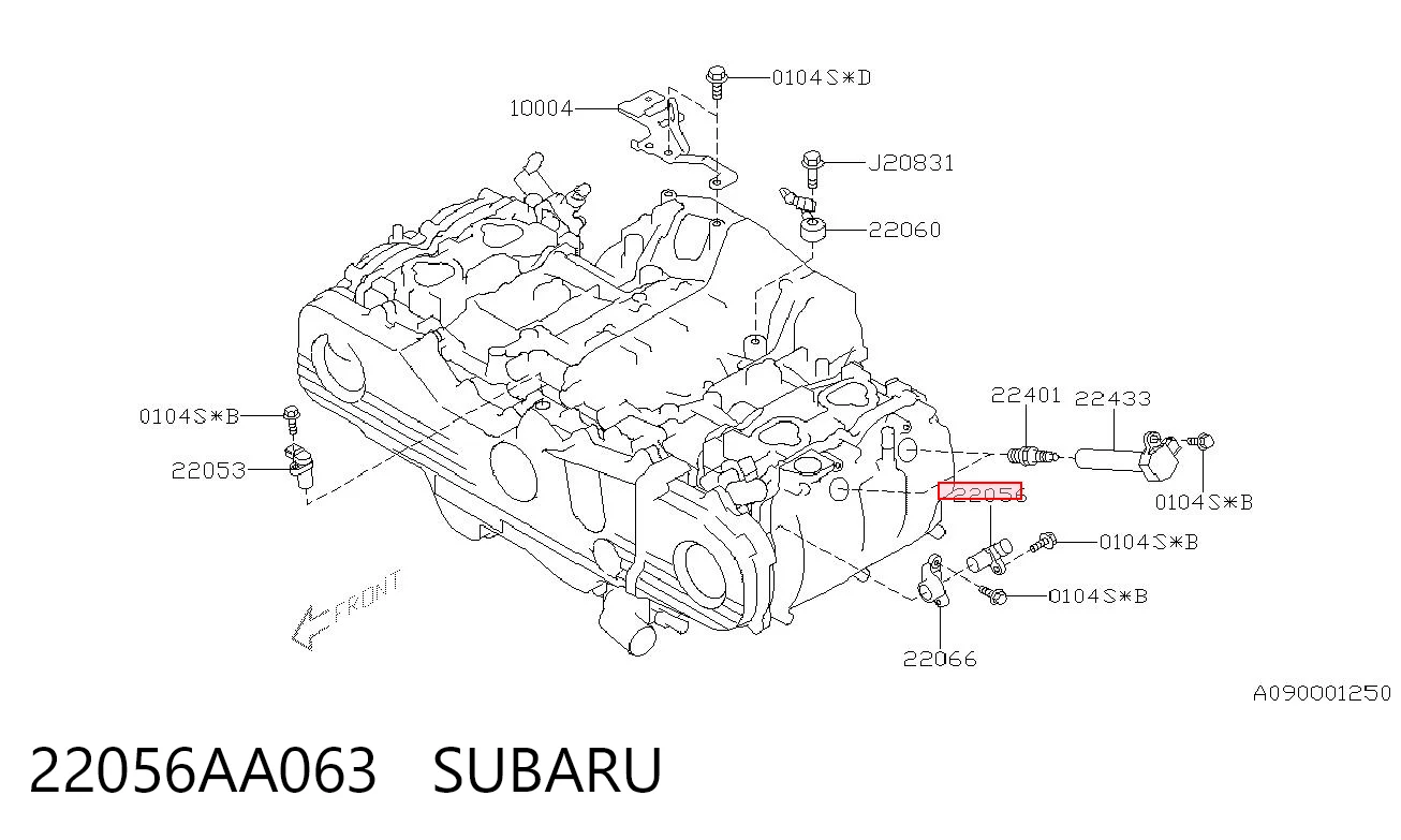 22056AA063 Subaru Sensor posición arbol de levas