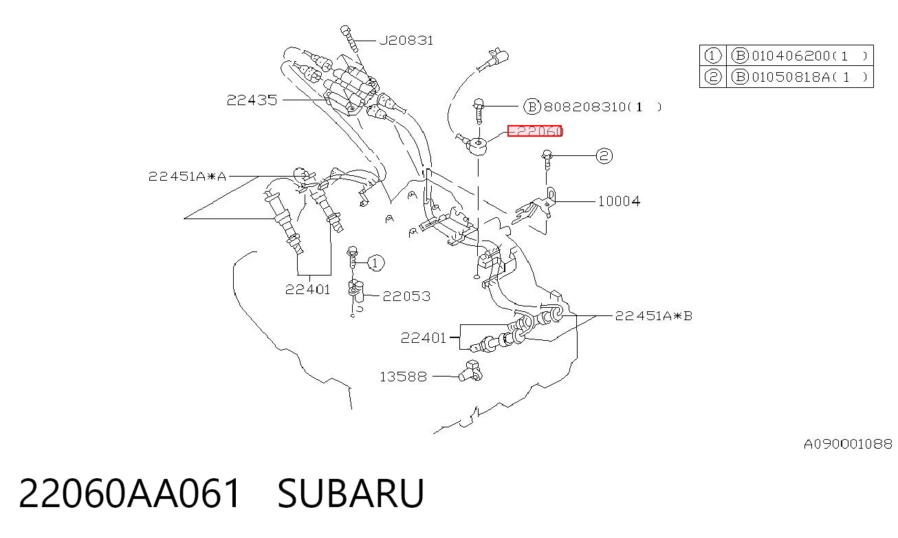 22060AA061 Subaru Sensor de detonación