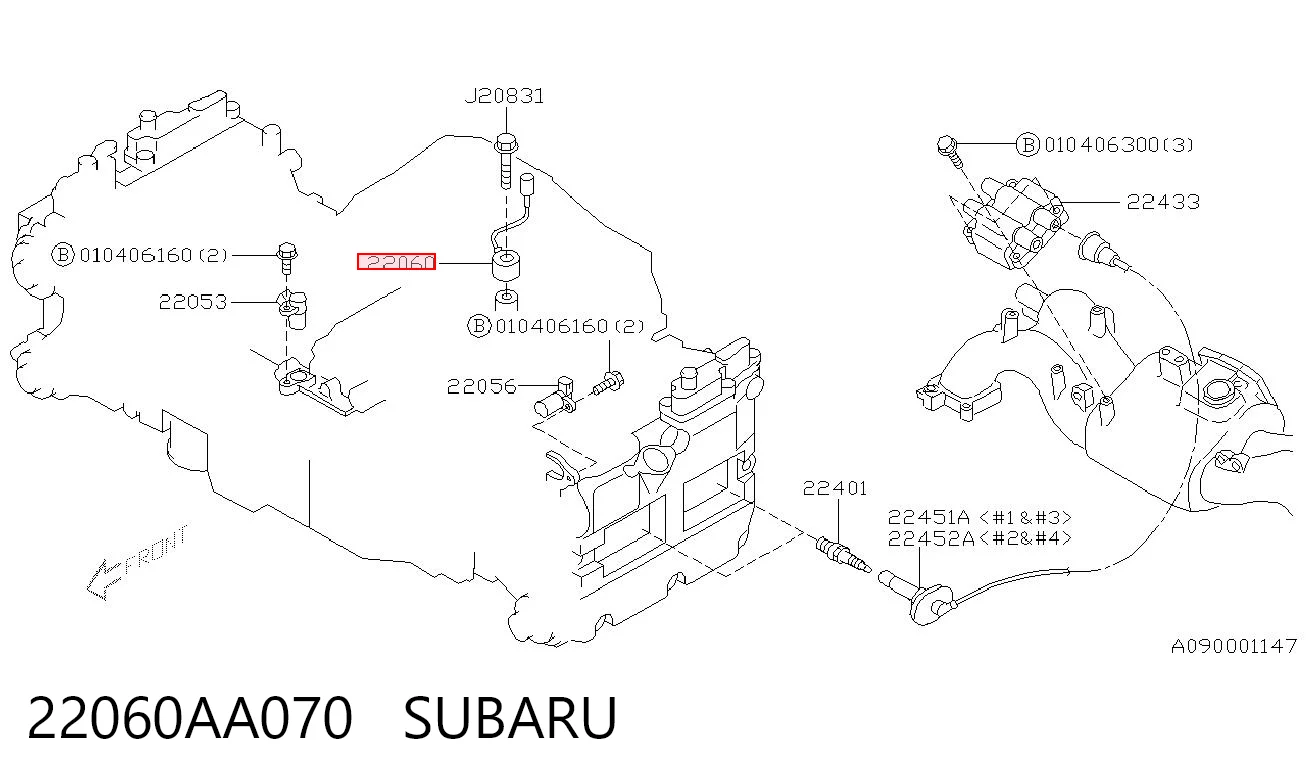22060AA070 Subaru Sensor de detonación