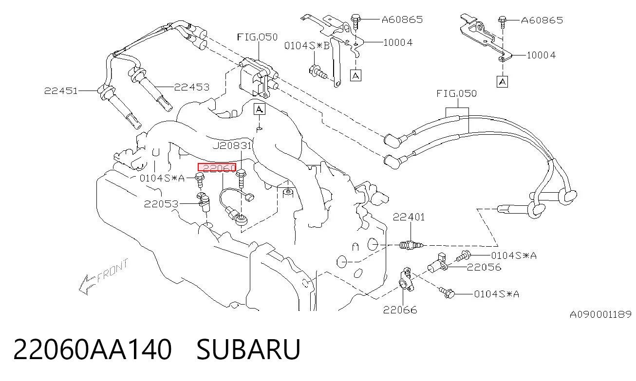 22060AA140 Subaru Sensor de detonación