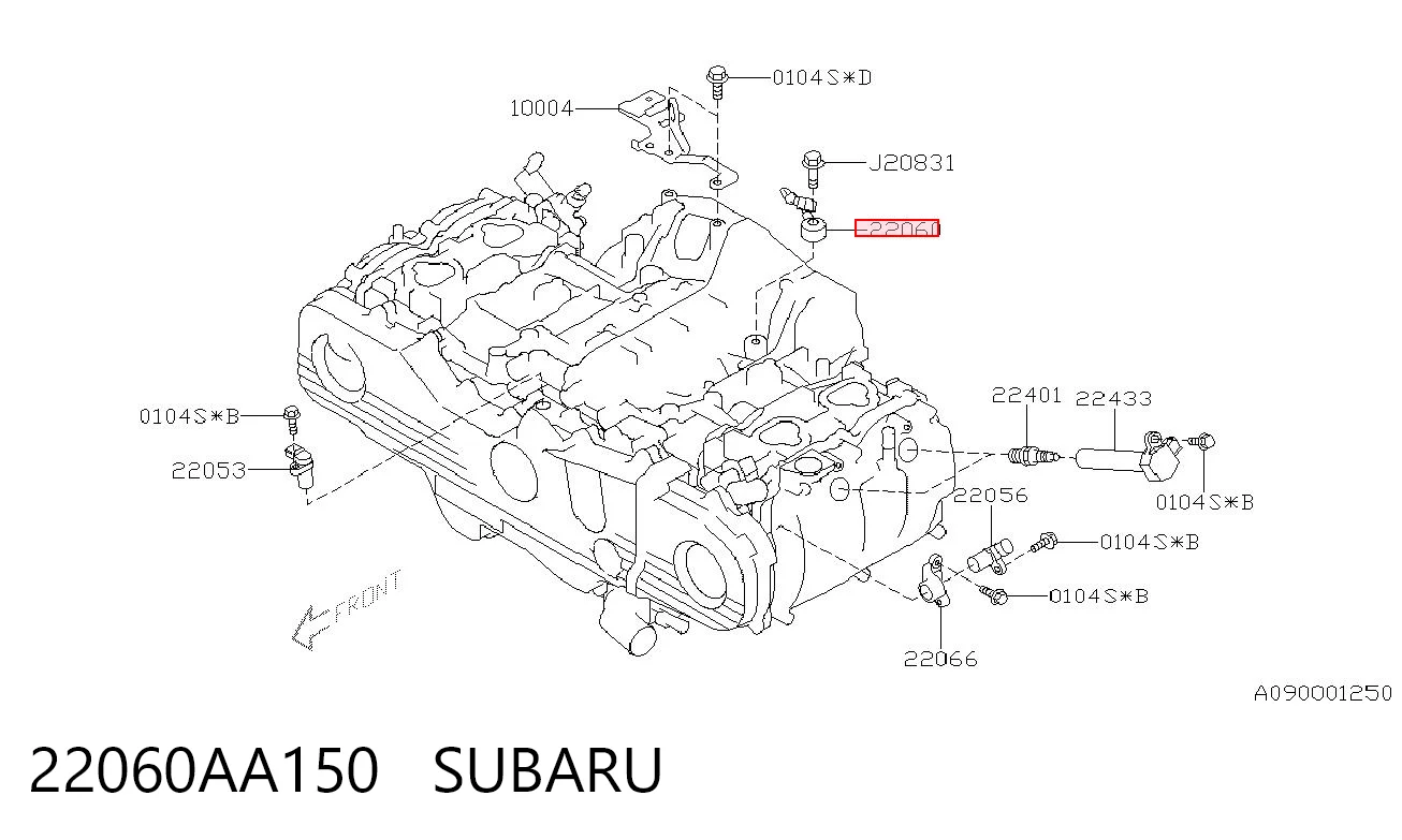 Sensor de detonacion 22060AA150 SUBARU
