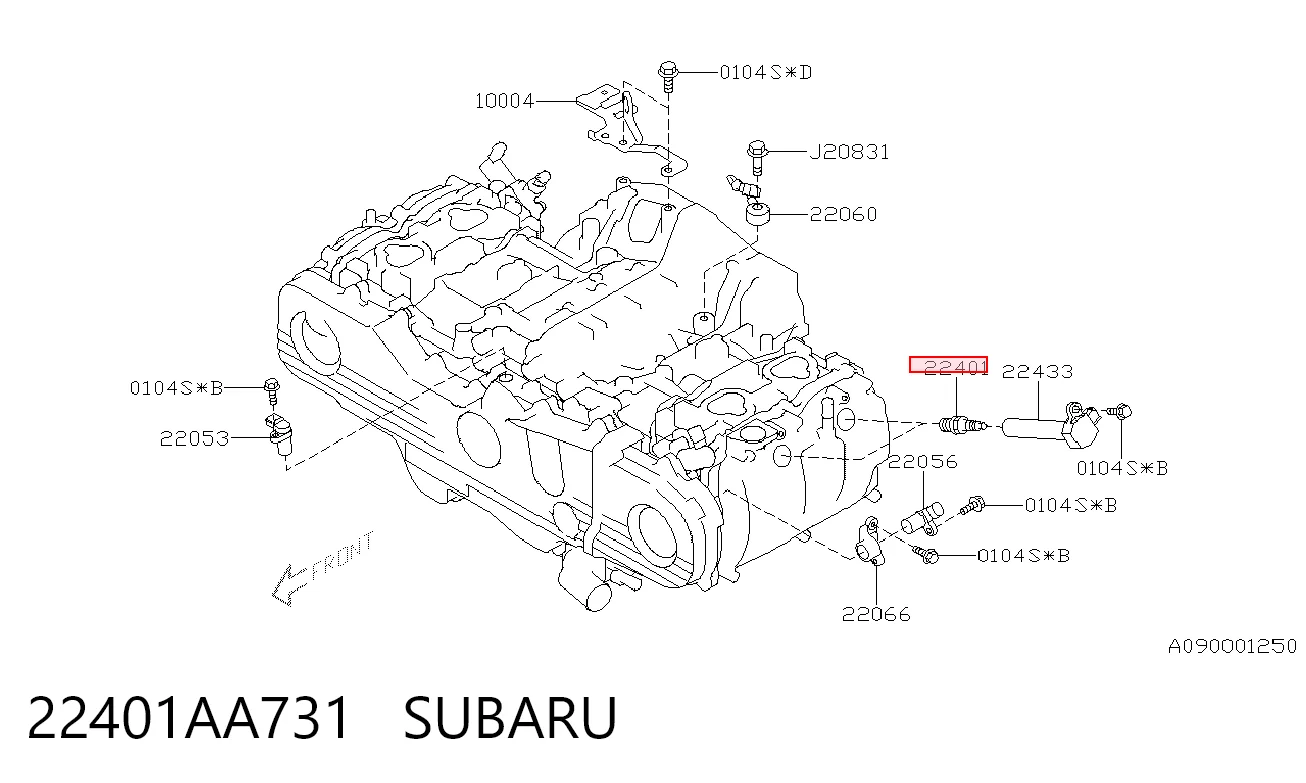 22401AA731 Subaru Bujía de ignición