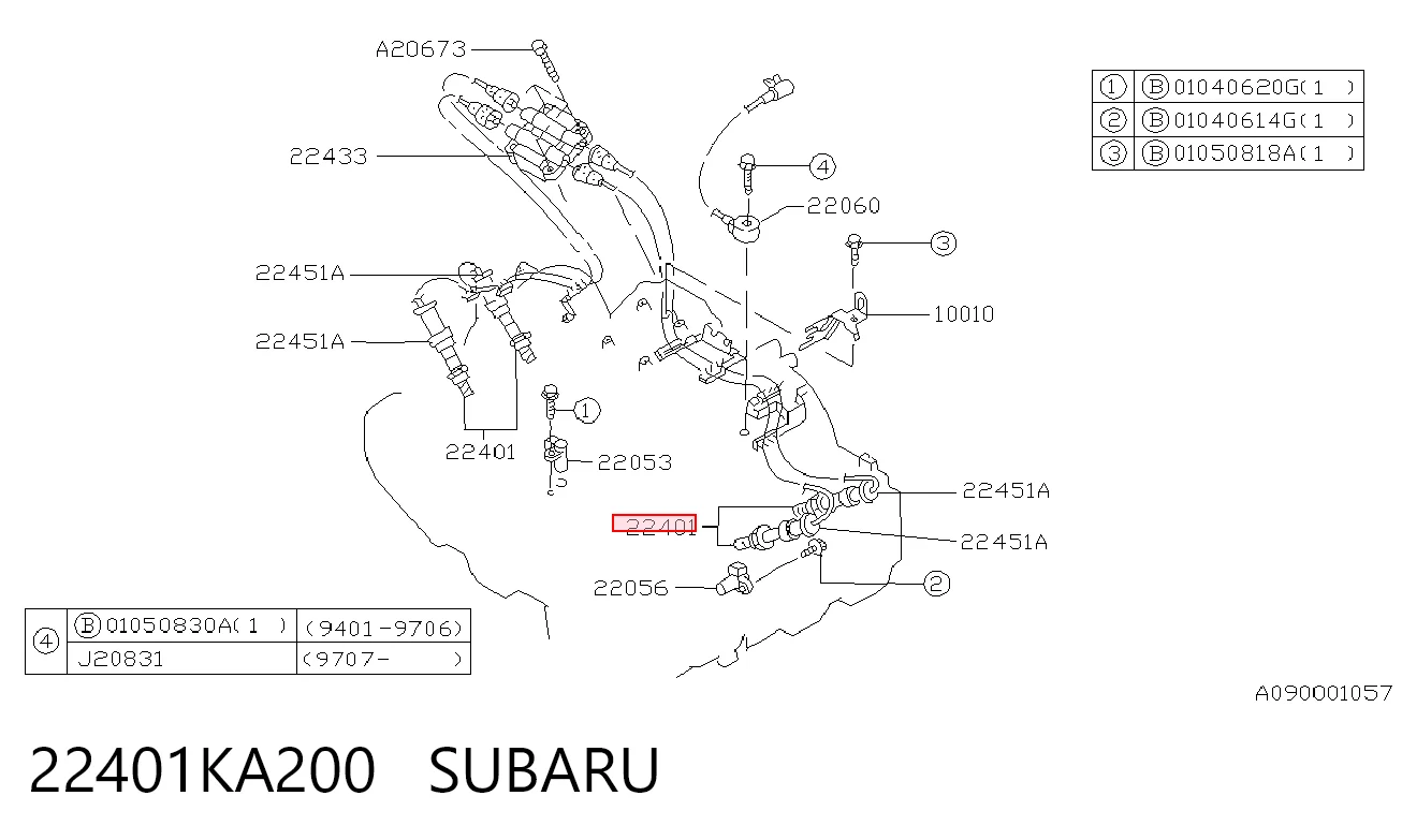 Bujía de ignición Subaru Outback  (2003-2009)