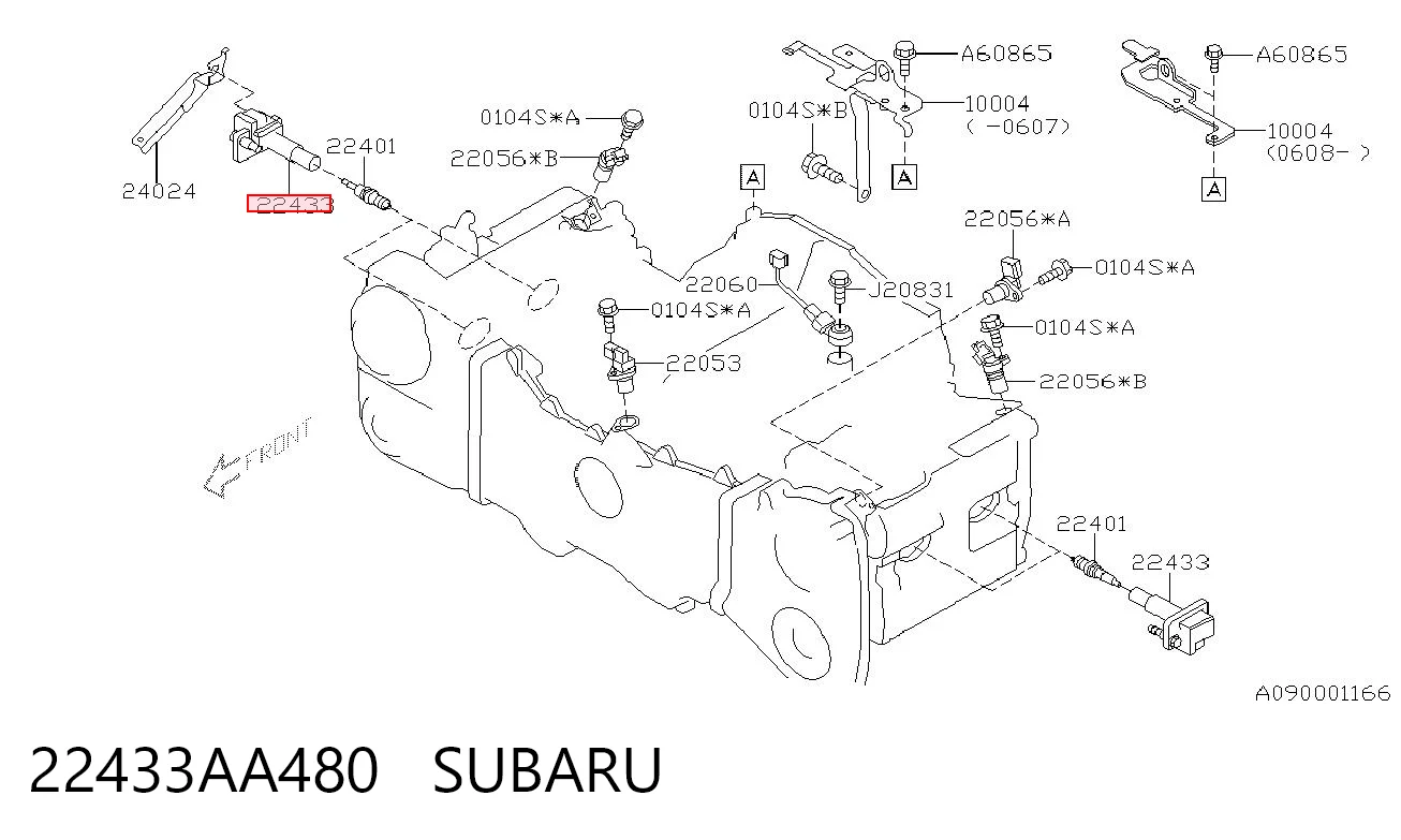 22433AA480 Subaru Bobina de ignición