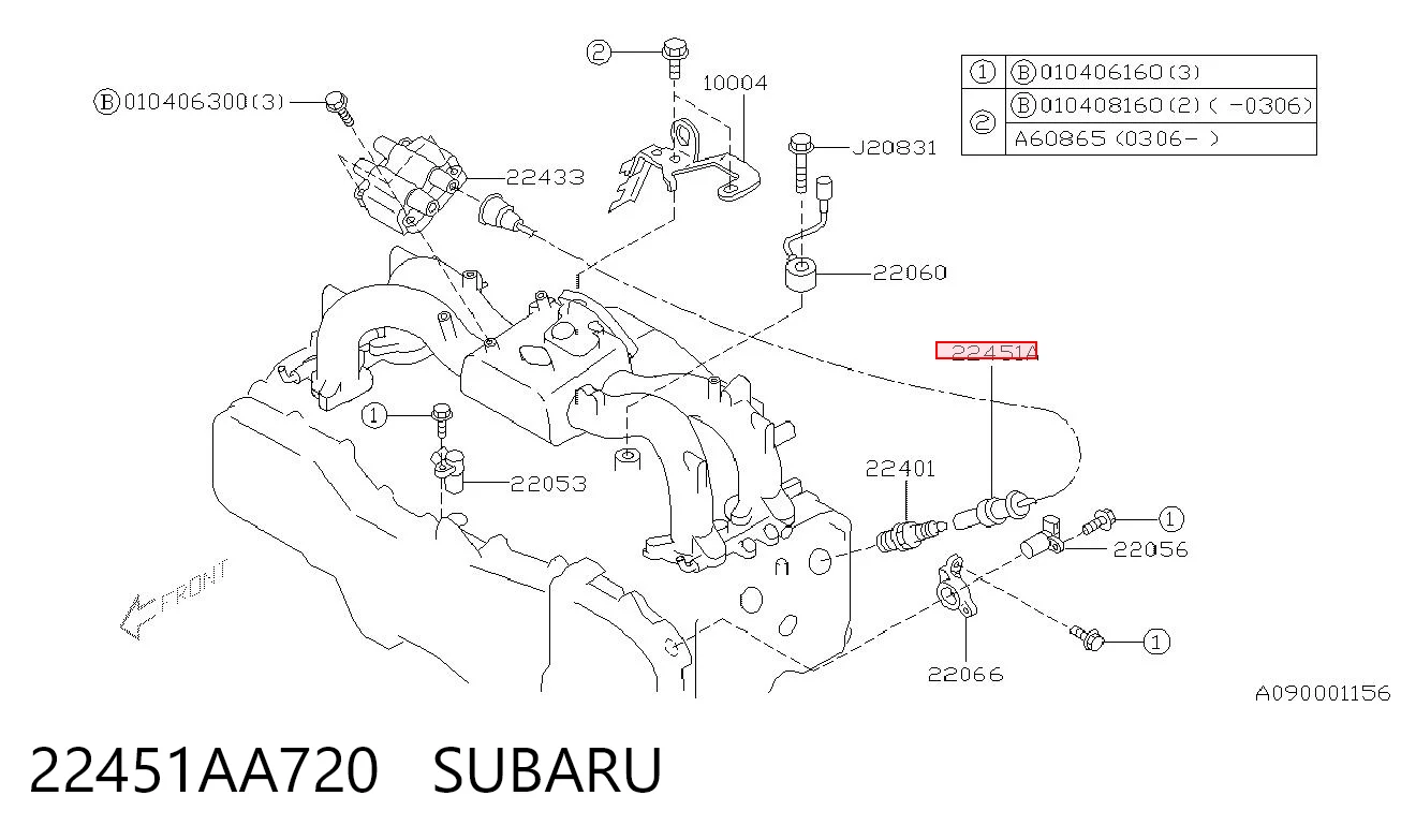 22451AA720 Subaru Cables de alta tensión, juego