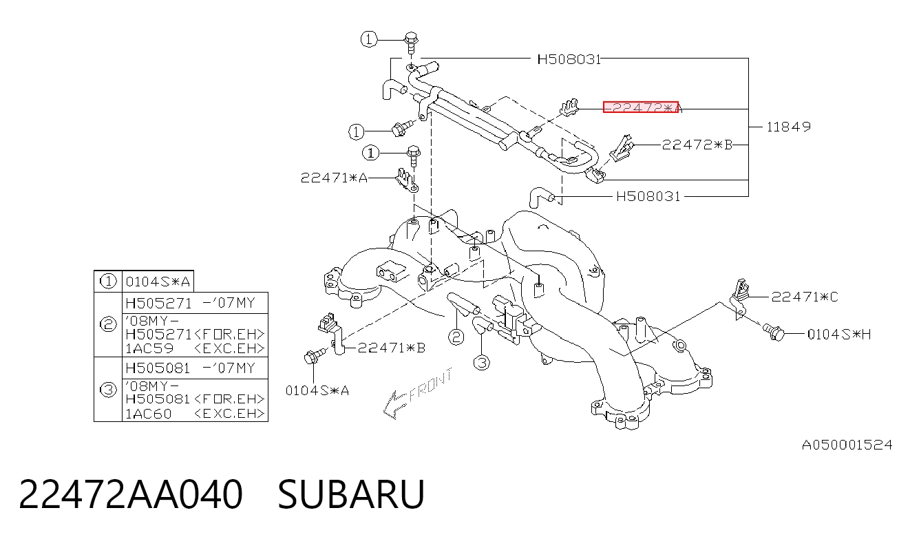 22472AA040 Subaru