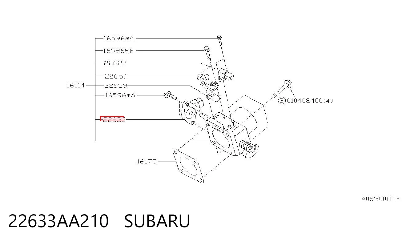  Sensor TPS Subaru Forester 2