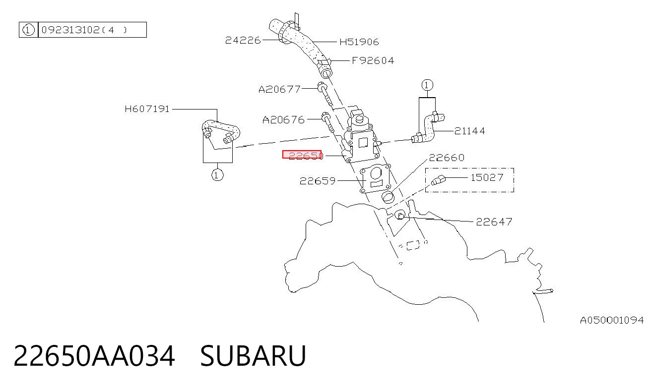 22650AA034 Subaru