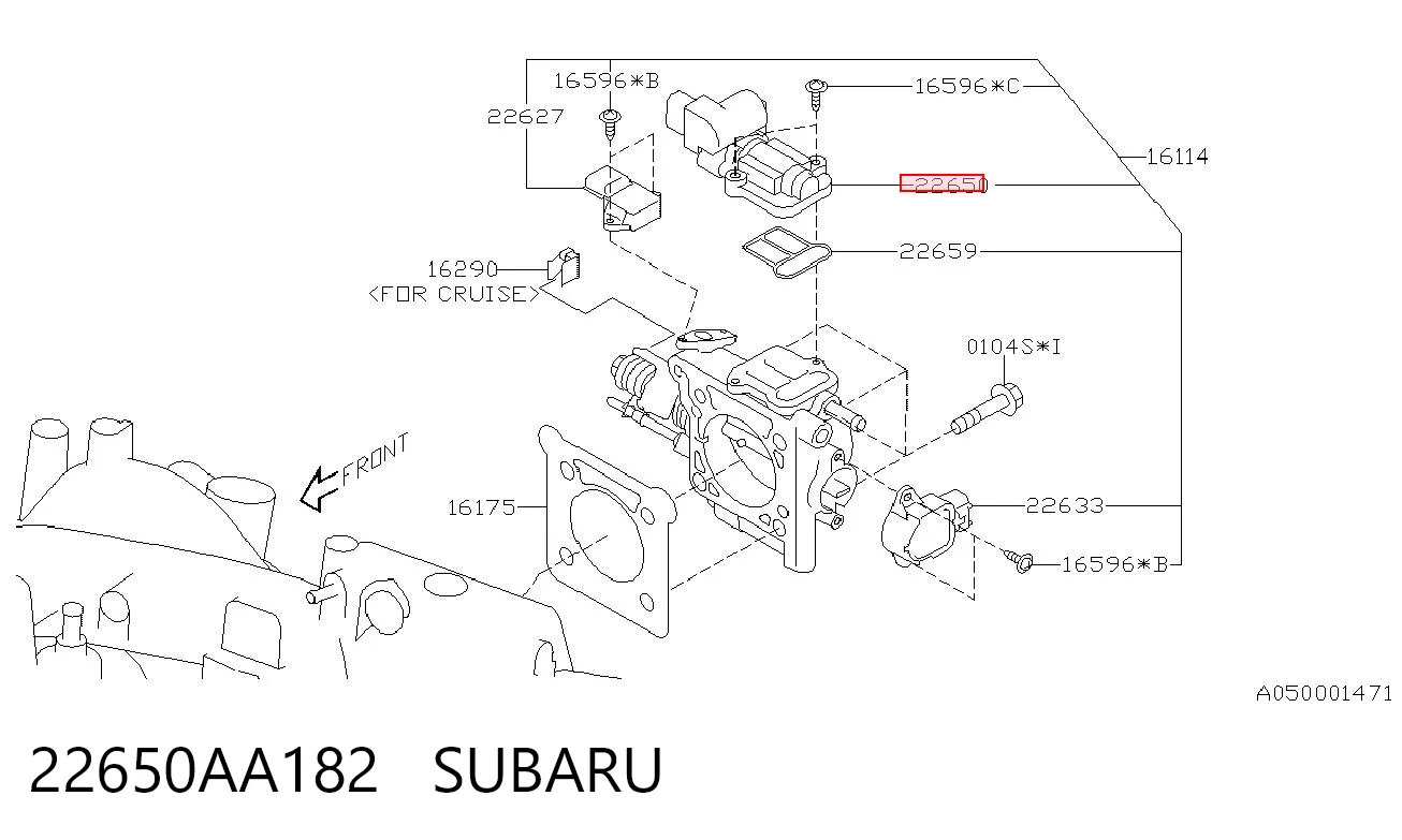  Válvula IAC Subaru Forester 1