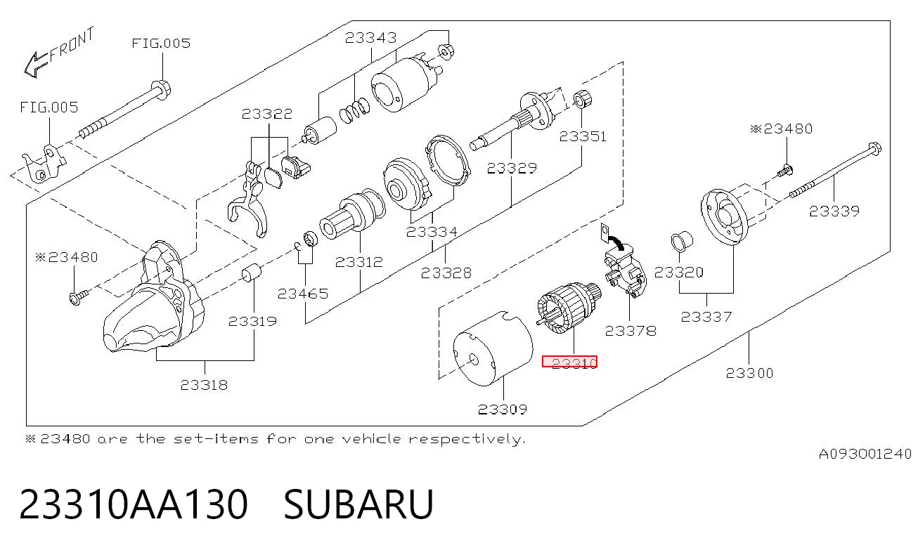 23310AA130 Subaru