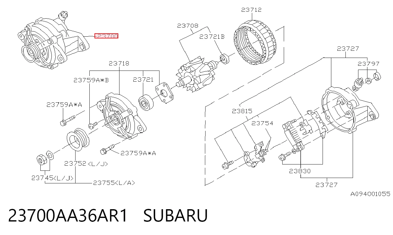 23700AA36AR1 Subaru