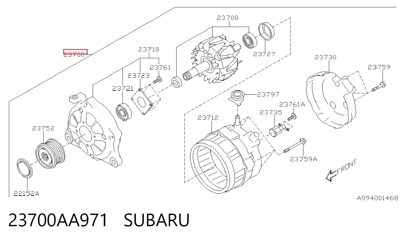 Alternador del motor Subaru 1042114480 precio, desde 182,95 EUR