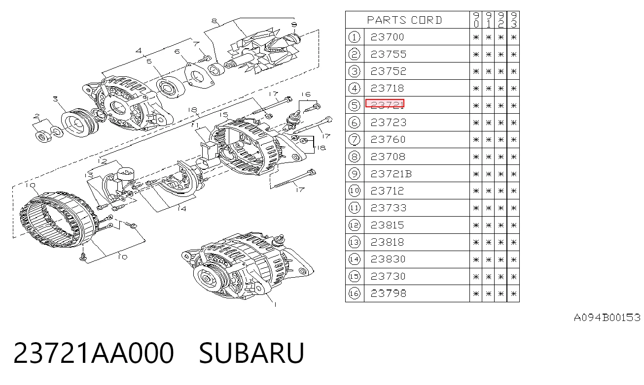 Cojinete alternador para Audi A8  (4E2, 4E8)