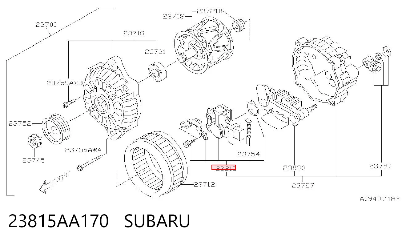23815AA170 Subaru 