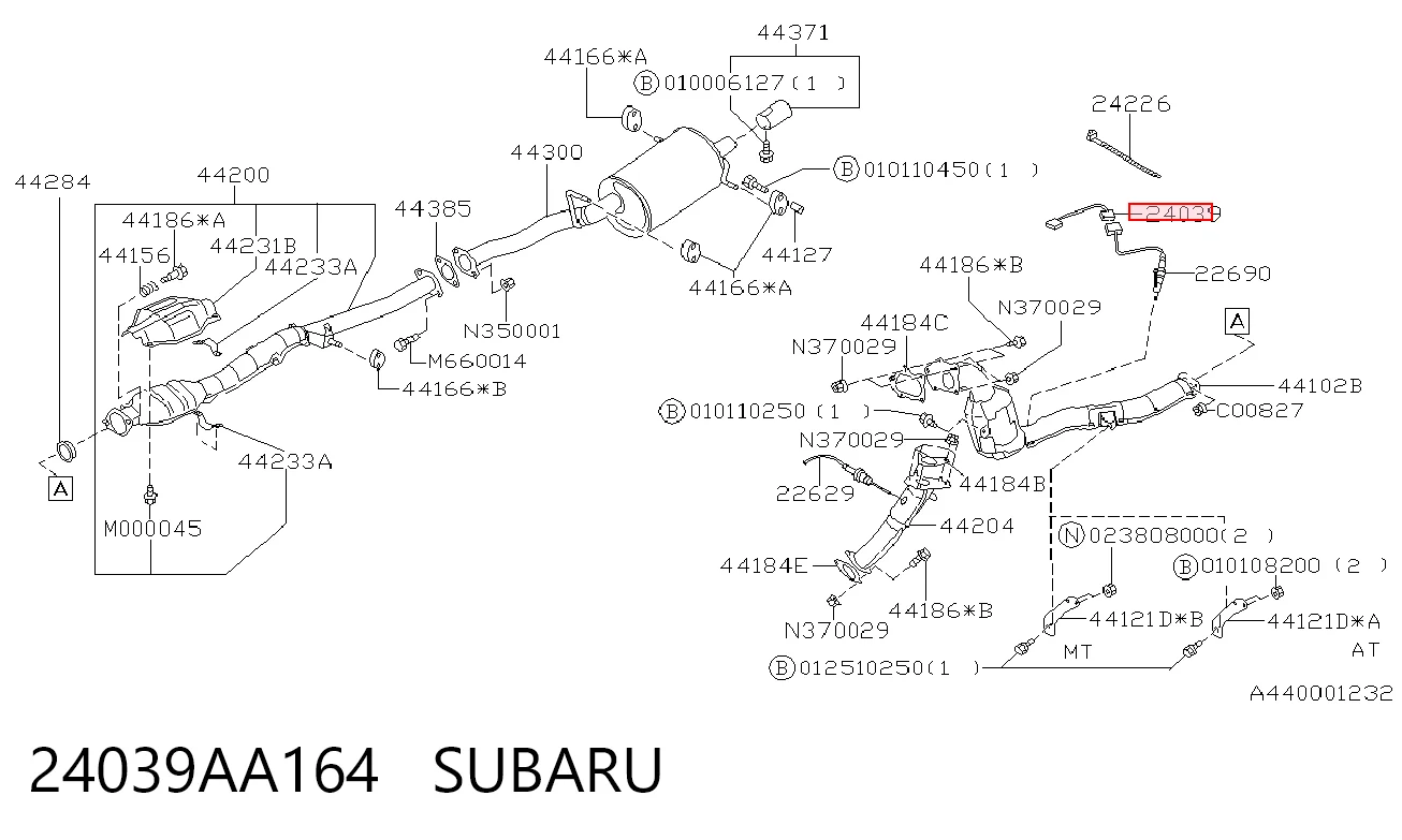 24039AA164 Subaru