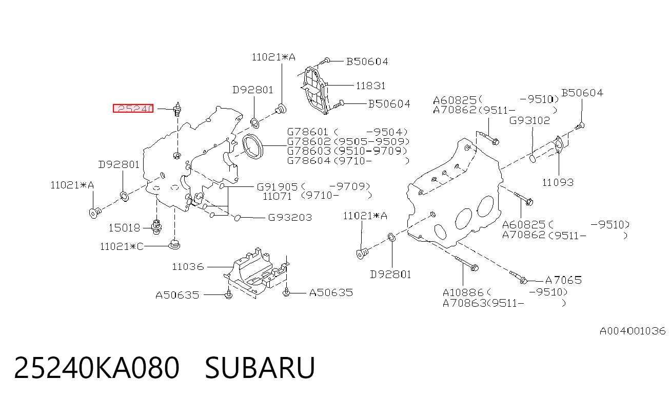 Sensor de aceite para Mazda 323 IV (BG)