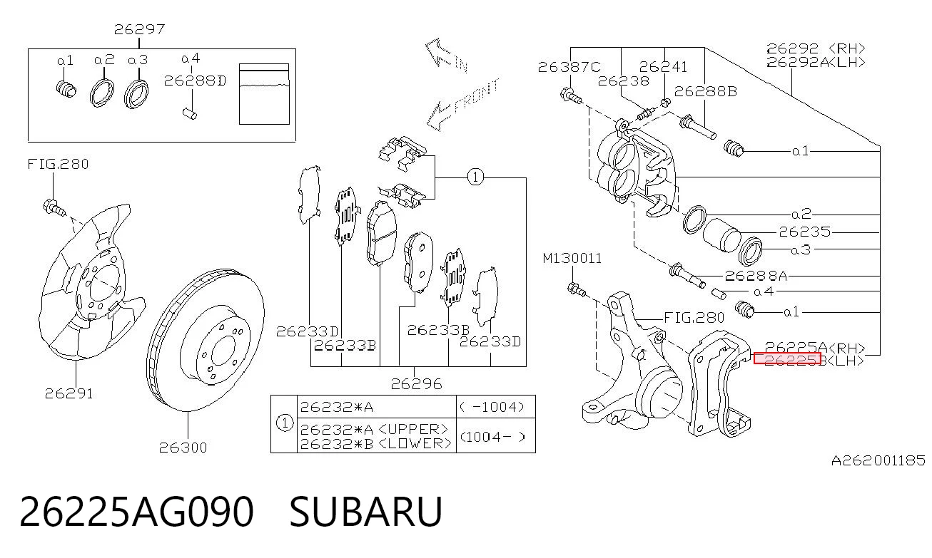 26225AG090 Subaru