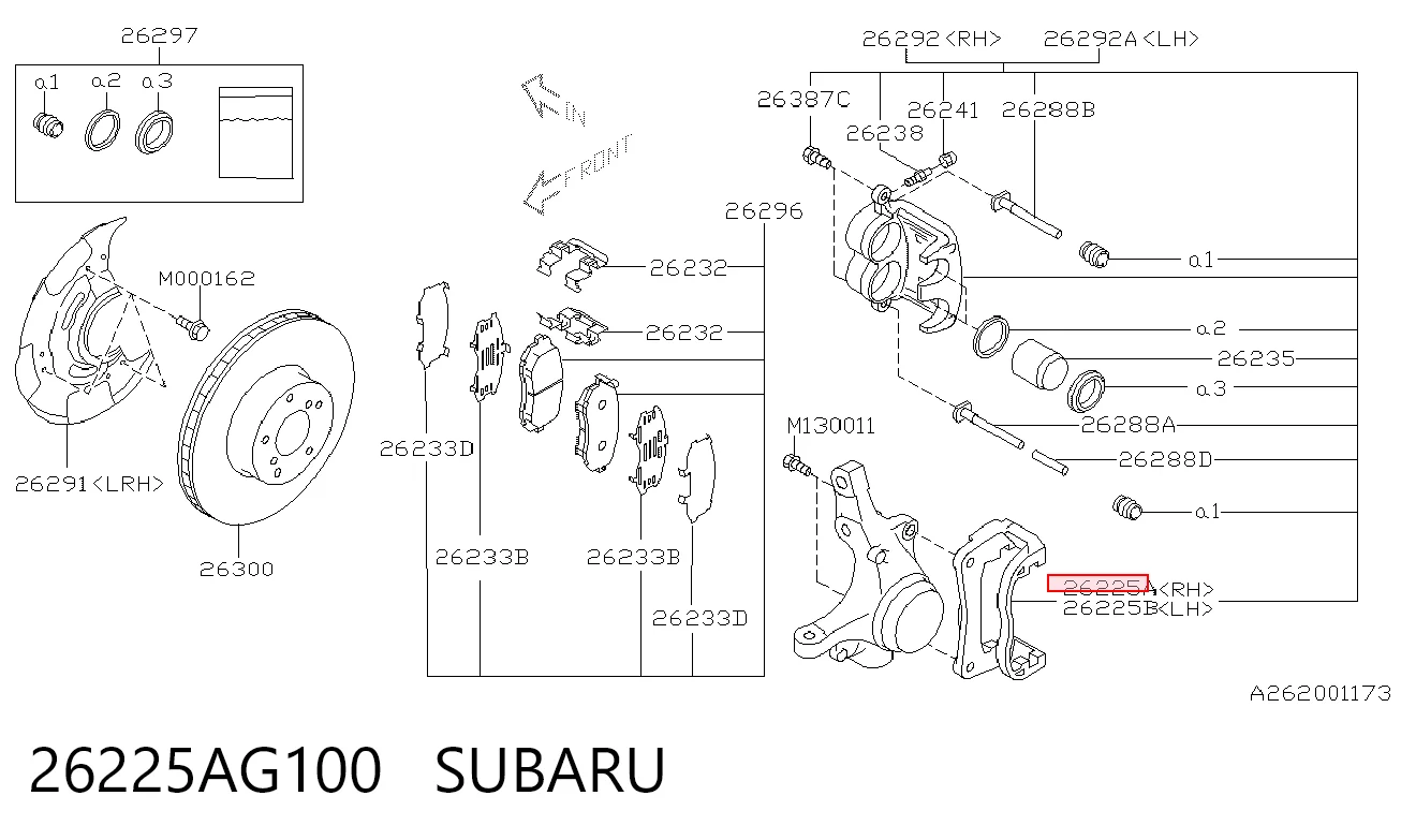 26225AG100 Subaru