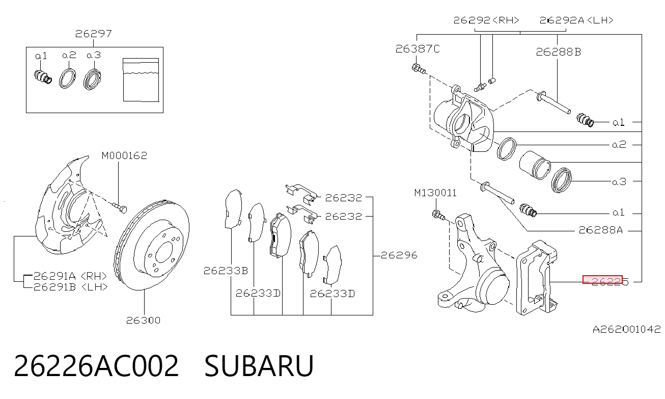 26226AC002 Subaru