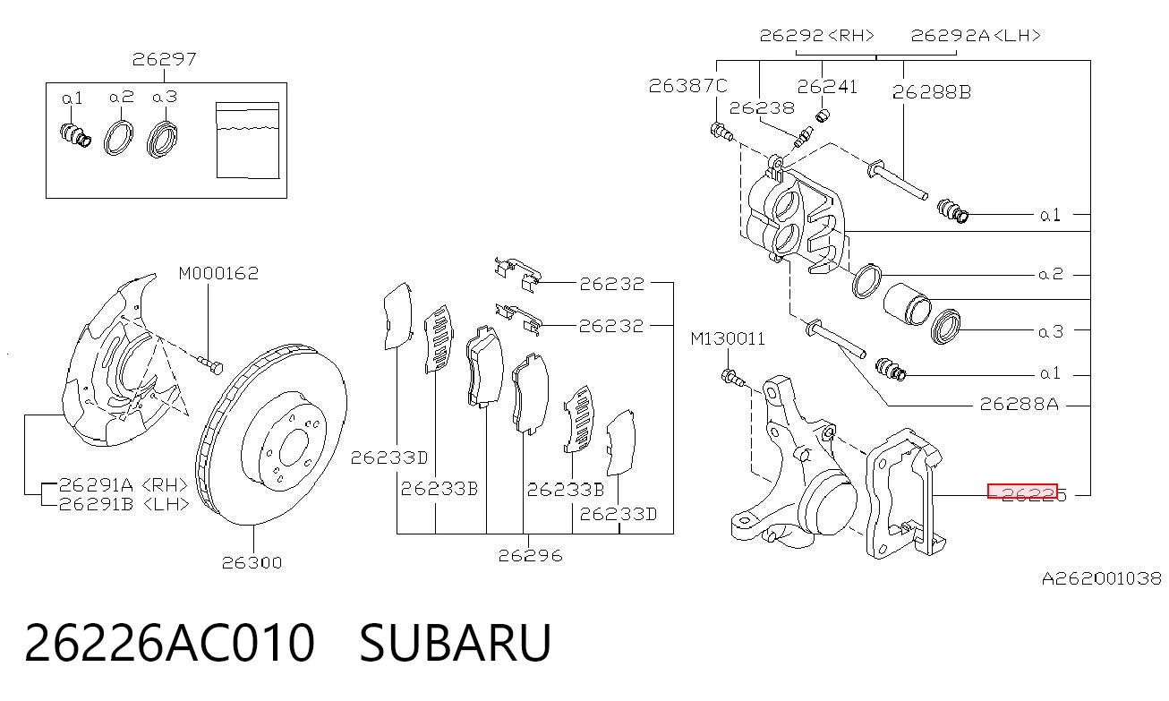 26226AC010 Subaru 