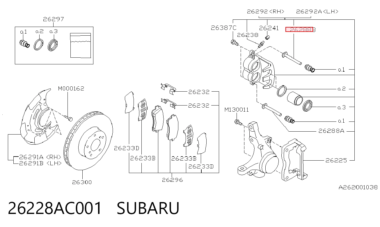 26228AC001 Subaru