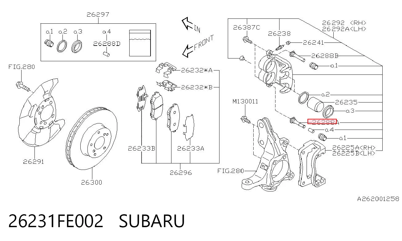 26231FE002 Subaru