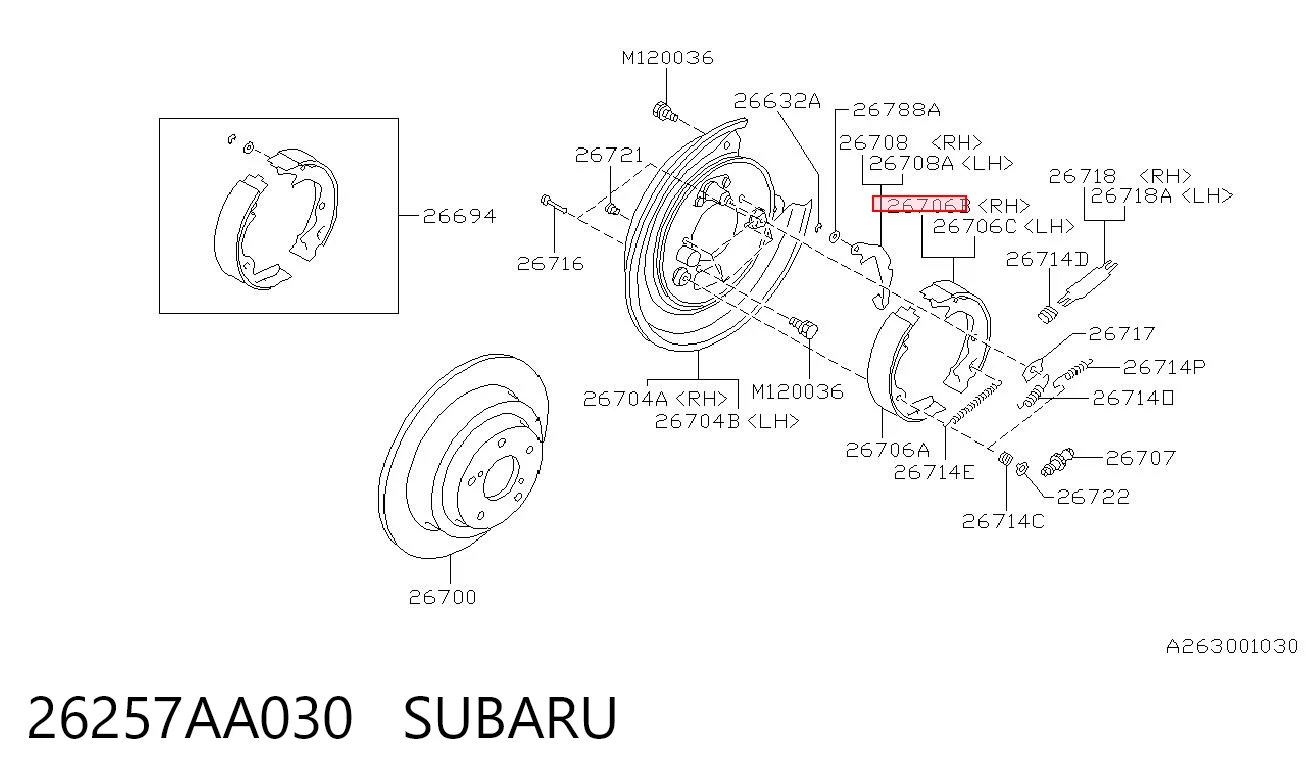 26257AA030 Subaru